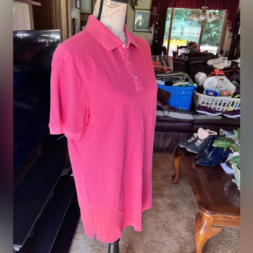 Men’s Vineyard Vines pink polo short sleeve shirt. - Picture 11 of 16
